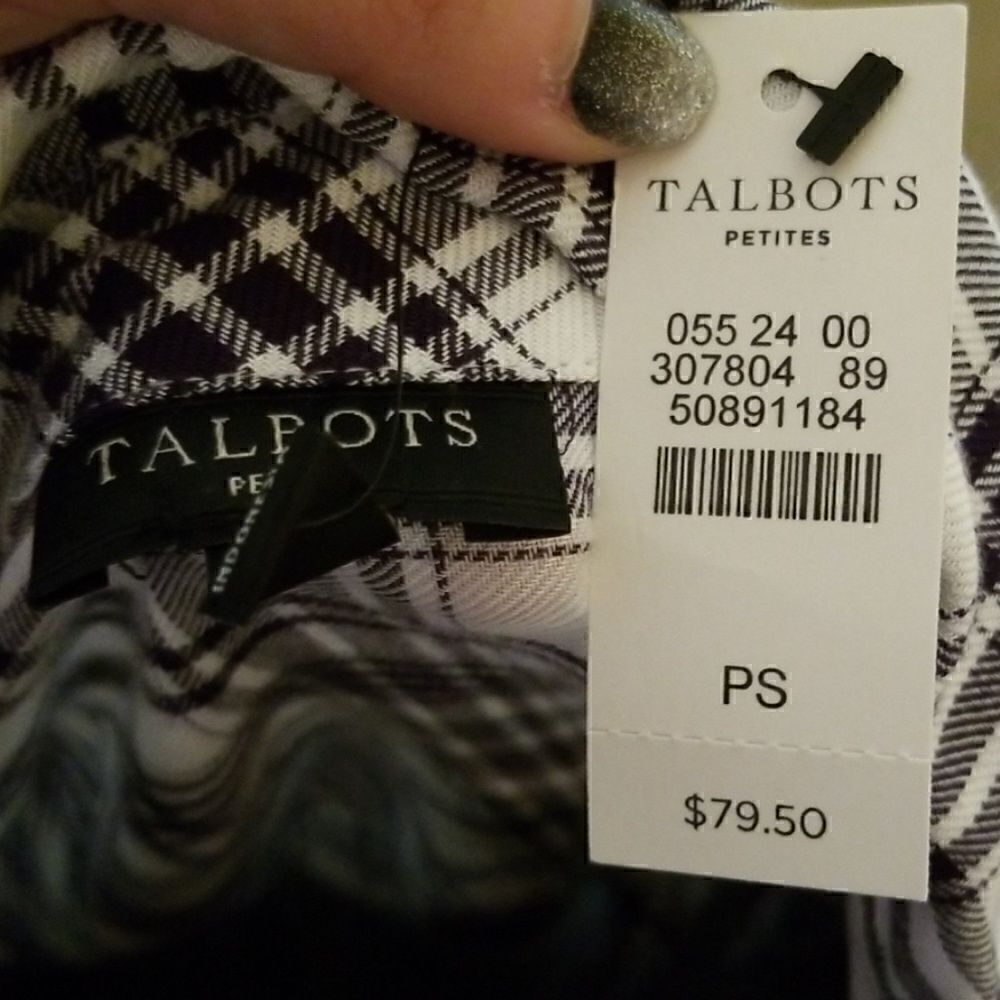 NWT Talbots Button Up Top - Picture 7 of 8